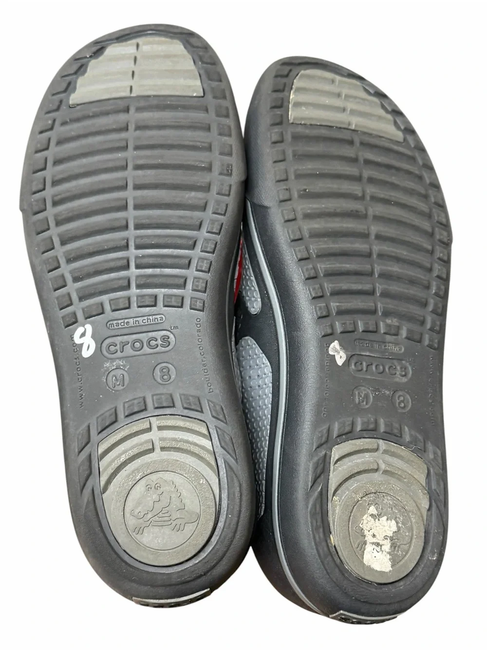 Crocs Shoes Men’s 8 Citilane Roka Slip on Lightweight Gray Black